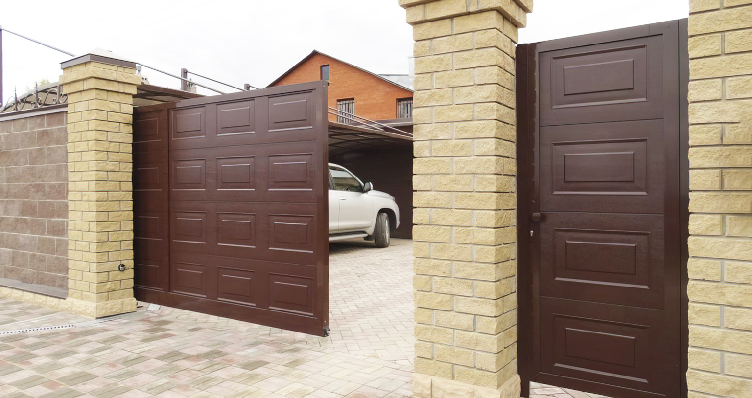 Ворота с калиткой в Прохладном под ключ